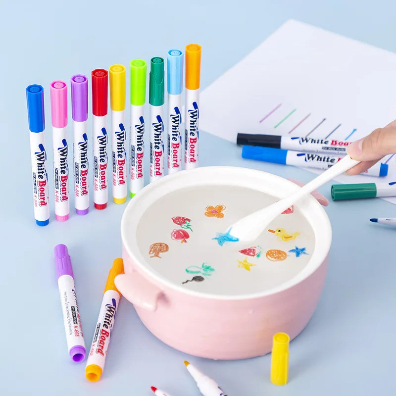 1 แพ็ค Magical Water Painting ปากกา lating ภาพวาดไวท์บอร์ด Markers ปากกาเด็กของเล่นเพื่อการศึกษา