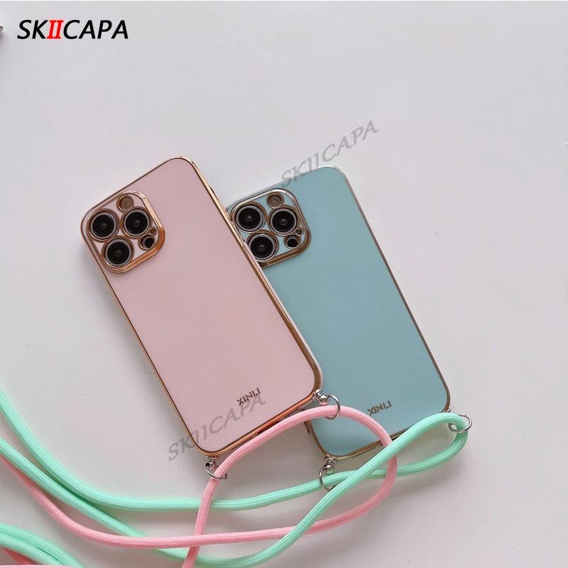 สําหรับ Xiaomi 14T Pro Mi 14T Crossbody สร้อยคอสายไฟ Lanayrd ชุบเคสโทรศัพท์สําหรับ Xiaomi 14 ULTRA 13T 12T 11T Pro 13lite Electroplated ซิลิโคน ราคา ถูกที่สุด ดีลบีเคเค แกลเลอรีภาพที่ 5