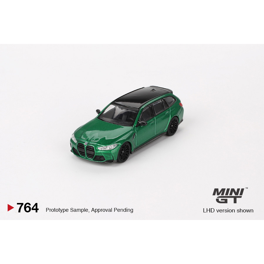 MINI GT No.764 BMW M3 Competition Touring Isle of Man Green Metallic MGT00764