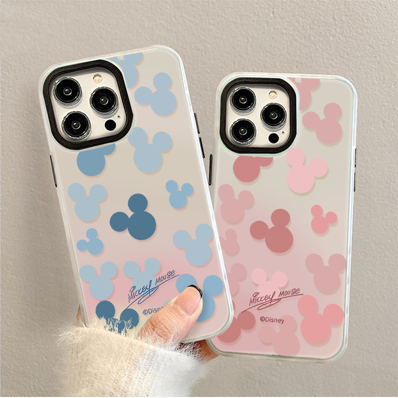 มิกกี้น่ารัก คสไอโฟน12/11 iphone15/14/13 pro max 8/7/xr/xs TPU ป้องกันการตก โปร่งแสง soft case