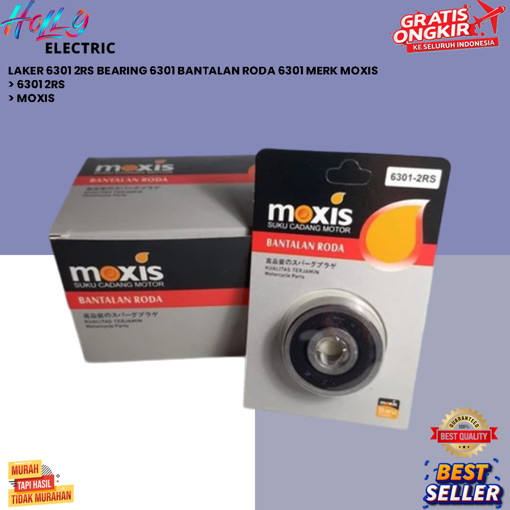 LAKER 6301 2RS BEARING 6301 WHEEL BEARING 6301 MOXYS BRAND [HOLLY]