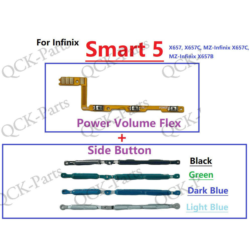 สําหรับ Infinix Smart 5 X657 X657B X657C เปิดปุ่ม Volume Switch Connector Flex Cable