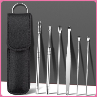 ชุดไม้แคะหู ไม้แคะหู ชุดไม้แคะหู ไม้ปั่นหู ชุดแคะหูแสตนเลส6ช…
