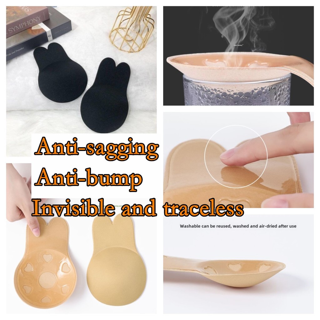 Seamless Bra ซิลิโคน Push Up Bra Boob เทปหัวนม Pad Strapless Seamless Push Up Bra แบบใช้แล้วทิ้งที่ม