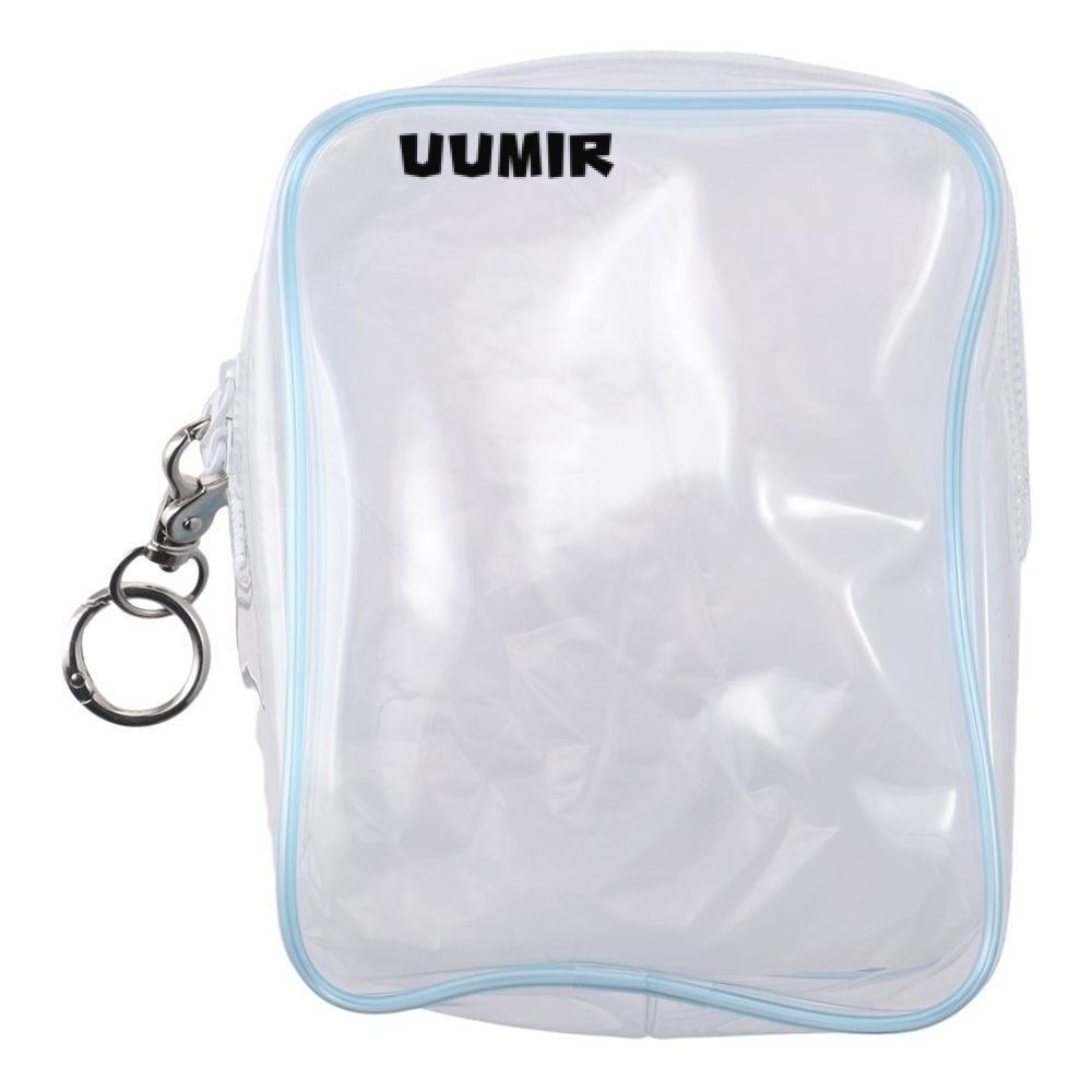 Uumir กล่องจัดสายเคเบิล, กระเป๋าตุ๊กตา PVC Labubu ตุ๊กตาป้องกันกระเป๋า, พวงกุญแจกระเป๋าสตางค์โปร่งใสกันฝุ่น Sunproof กันฝนกระเป๋าเก็บ