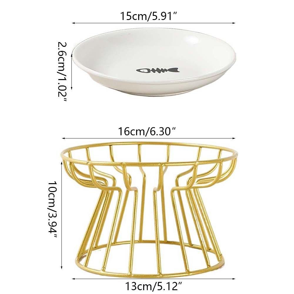 Possney ชามอาหารแมว Anti-cervical Spondylosis สูง Cat Feeder เครื่องดื่มสําหรับสุนัขแมวขนมขบเคี้ยวจานกระป๋อง Elevated Pet Feeder ชาม