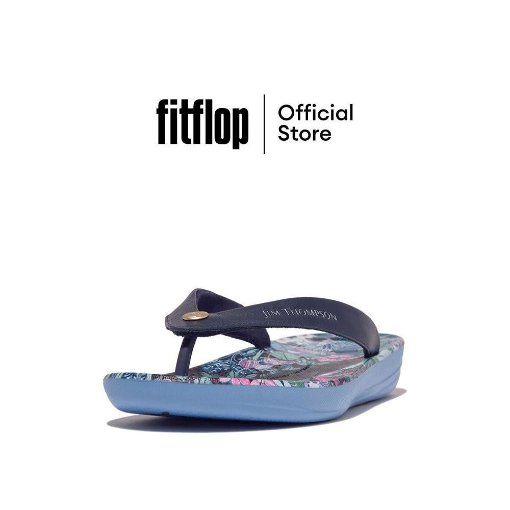 FITFLOP IQUSHION X JT LEATHER รองเท้าแตะผู้หญิง รุ่น HU6-B28 สี BLUE