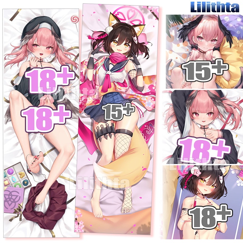 Dakimakura ปลอกหมอน Blue Archive Kuda Izuna และ Shimoe Koharu BlueArchive เกมอะนิเมะตัวอักษร Body-pillow ฝาครอบการ์ตูน Custom Made Body โยน