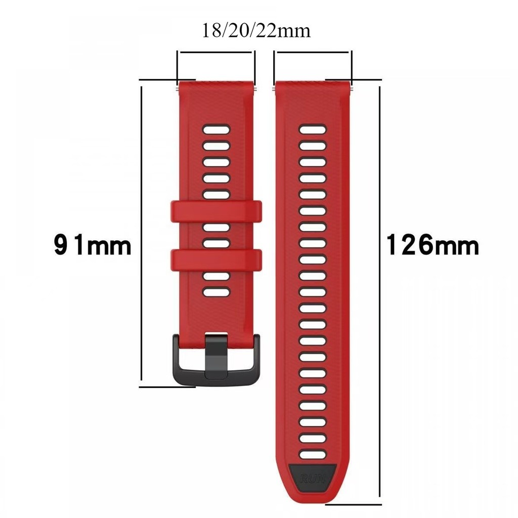 สายนาฬิกาGarmin 265/265s/245/245s/255/55/165/venu2s/venu3/venusq2/vivoactive4สายนาฬิกา18mm20mm22mm