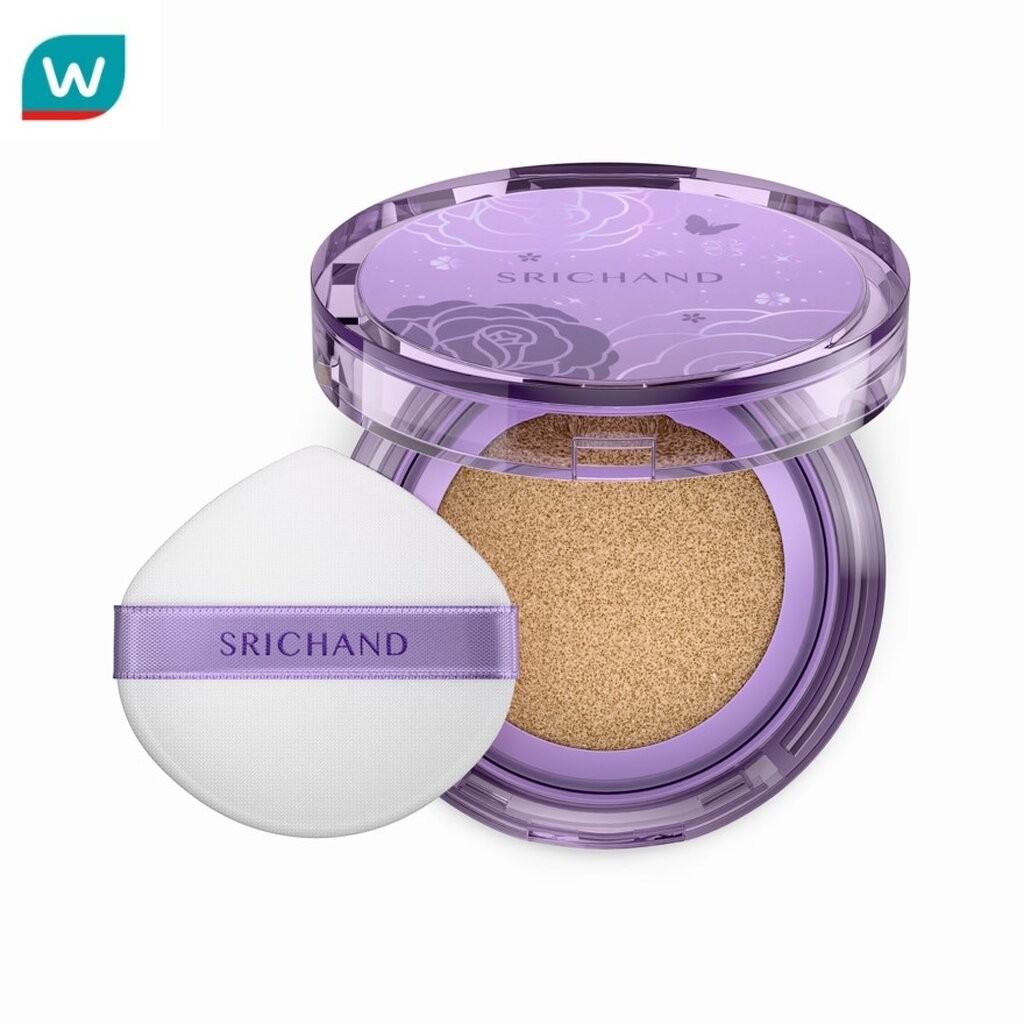 Srichand ศรีจันทร์ ไรซ์ แอนด์ ไชน์ เซมิ แมตต์ คุชชั่น SPF 50+ PA++++ 14ก. N10 เนเชอรัล