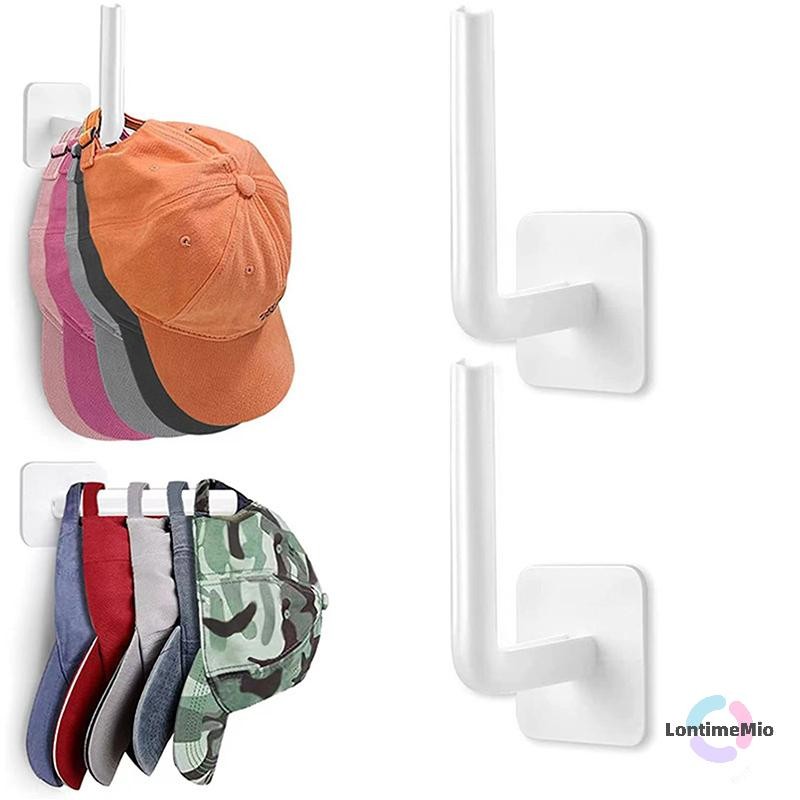 Lontimemio] เบสบอลหมวกแขวนหมวกผู้ถือผนังสําหรับเบสบอลหมวกกันน้ํา Stick Scrunchies ผู้ถือใหม่