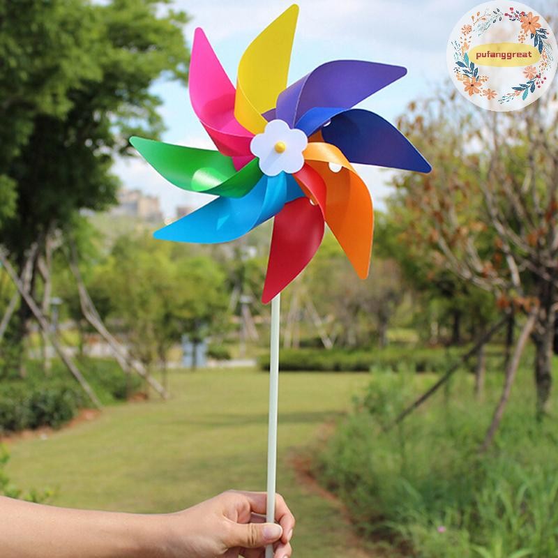 Pufanggreat Garden Yard Party กังหันลมกลางแจ้ง Wind Spinner เครื่องประดับตกแต่งของเล่นเด็ก TH