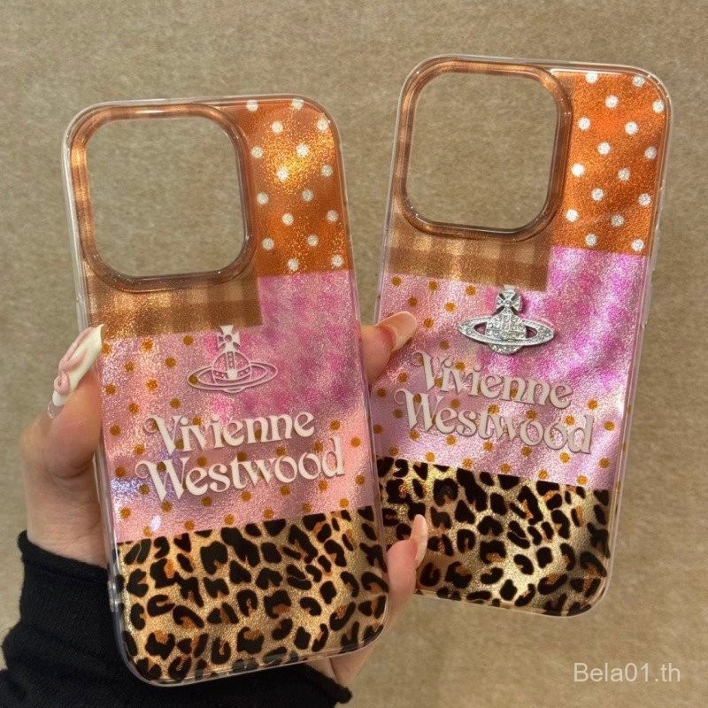 เคสโทรศัพท์มือถือสำหรับ iPhone เคสโทรศัพท์มือถือลายจุดเสือดาวสามมิติลายดาว15/14pro 13/12ขอบตรง11/XR นุ่ม78P/XS เคสป้องกัน csbo