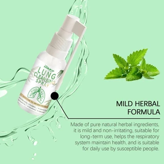 สเปรย์รองรับปอด Sore Throat Cough Treatment Breath Cleaner ระบบช่วยหายใจ Anti Inflammation Herbal Lung Cleanse