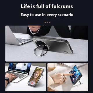 Luxury Matte ที่มองไม่เห็นเลนส์สําหรับ Vivo X300 Ultra X300 Pro X300S X200 Ultra X200 Pro X100 Ultra X100S X00 Pro V40 V30 V29 Pro กันกระแทก Hard ฝาหลัง