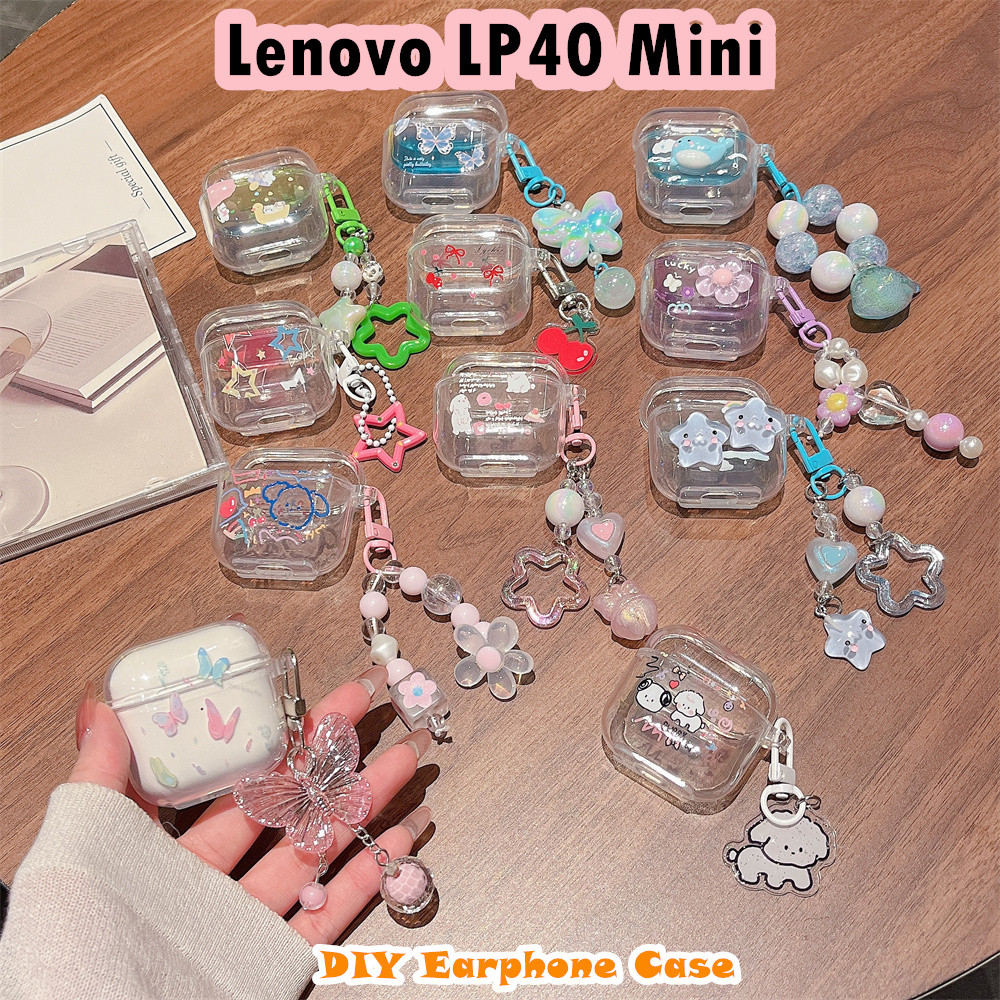 READY STOCK!นําไปใช้กับ Lenovo LP40 Mini เคส Case เคสหูฟัง DIY การ์ตูนนวัตกรรม ซิลิโคนนุ่ม เคส เคสหู