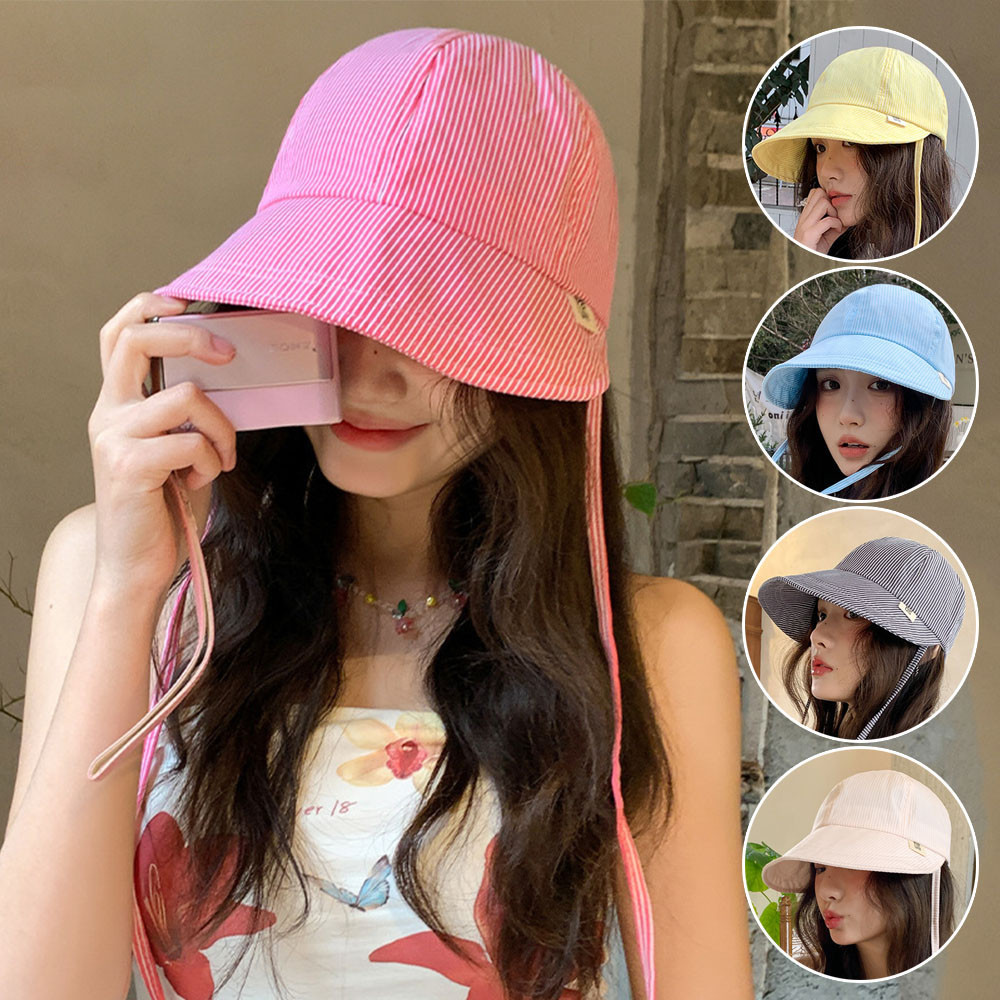 ฤดูใบไม้ผลิฤดูร้อนป้องกันแสงแดด Fiing Casual กว้าง Brim กลางแจ้งผู้หญิงลายหมวกแห้งเร็ว