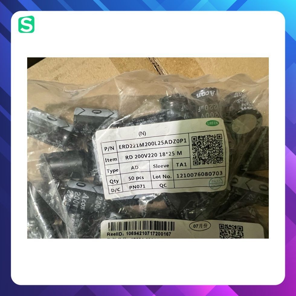 [ 10 ชิ้น ] ของแท้ 200V 47uF 82uF 120uF 220uF CAPACI ยี่ห้อ (200V47UF 200V82UF 200V220UF) CAPA