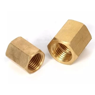 NP-FF นิปเปิ้ลทองเหลือง เมีย-เมีย เกลียวใน-เกลียวใน 1/8"-1" Brass Nipple Female-Female Thread นิปเปิ้ล ทองเหลือง ข้อต...