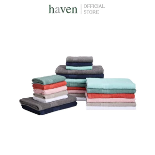 Haven ผ้าเช็ดตัวขนาดใหญ่พิเศษ Cotton100% เกรดโรงแรม ผ้าเช็ดตัว ผ้าเช็ดผม ผ้าขนหนู ซับน้ำได้ดี แห้งไว