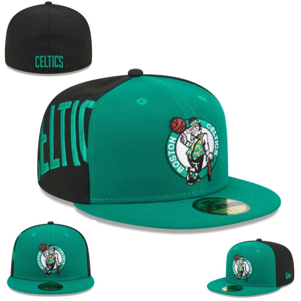 หมวก NBA Boston Celtics 59FIFTY สินค้าพร้อมสต็อก สำหรับทุกเพศ ออกแบบ snapback สไตล์กีฬา