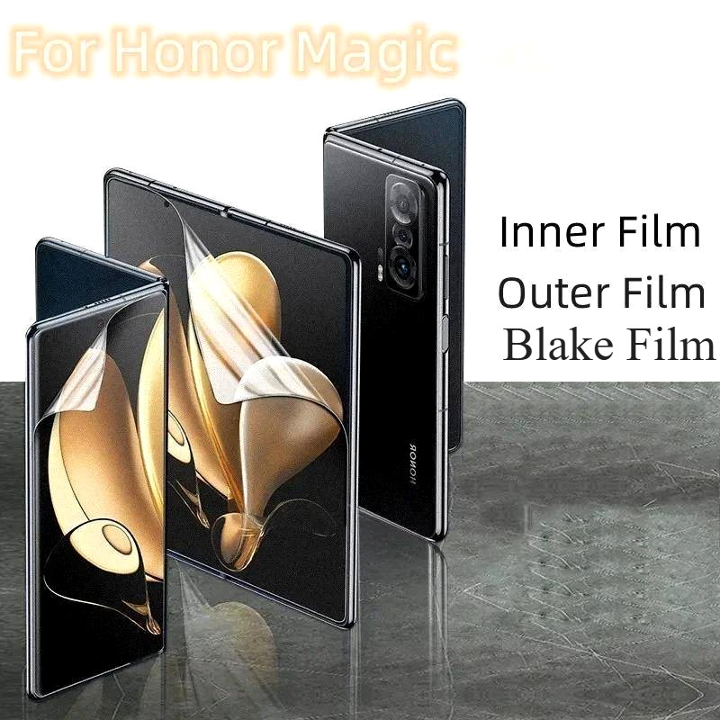 1-2PCS Full HD Clear Hydrogel ฟิล์มโทรศัพท์แบบพับได้สําหรับ Honor Magic V5 V3 Anti-Fingerprint ป้องกันหน้าจอสําหรับ Honor Magic Vs Ultimate V2 Vs2 RSR V ฟิล์มอ่อน