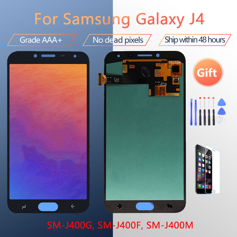 สําหรับ Samsung Galaxy J4 J400 J400F J400G/DS SM-J400F จอแสดงผล LCD พร้อมหน้าจอสัมผัส Digitizer Asse