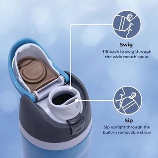 Owala Freesip Replacement Lid 24oz & 32oz - ฝาพับแม่เหล็กกันรั่ว | ชิ้นส่วนที่เข้ากันได้อย่างเป็นทางการ