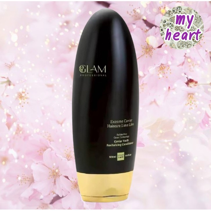 GLAM Caviar Youth Revitalizing Conditioner 500 ml ครีมนวดผมเพื่อบำรุงผมแห้งเสียให้กลับมาแข็งแรง นุ่มสลวย และเงางาม