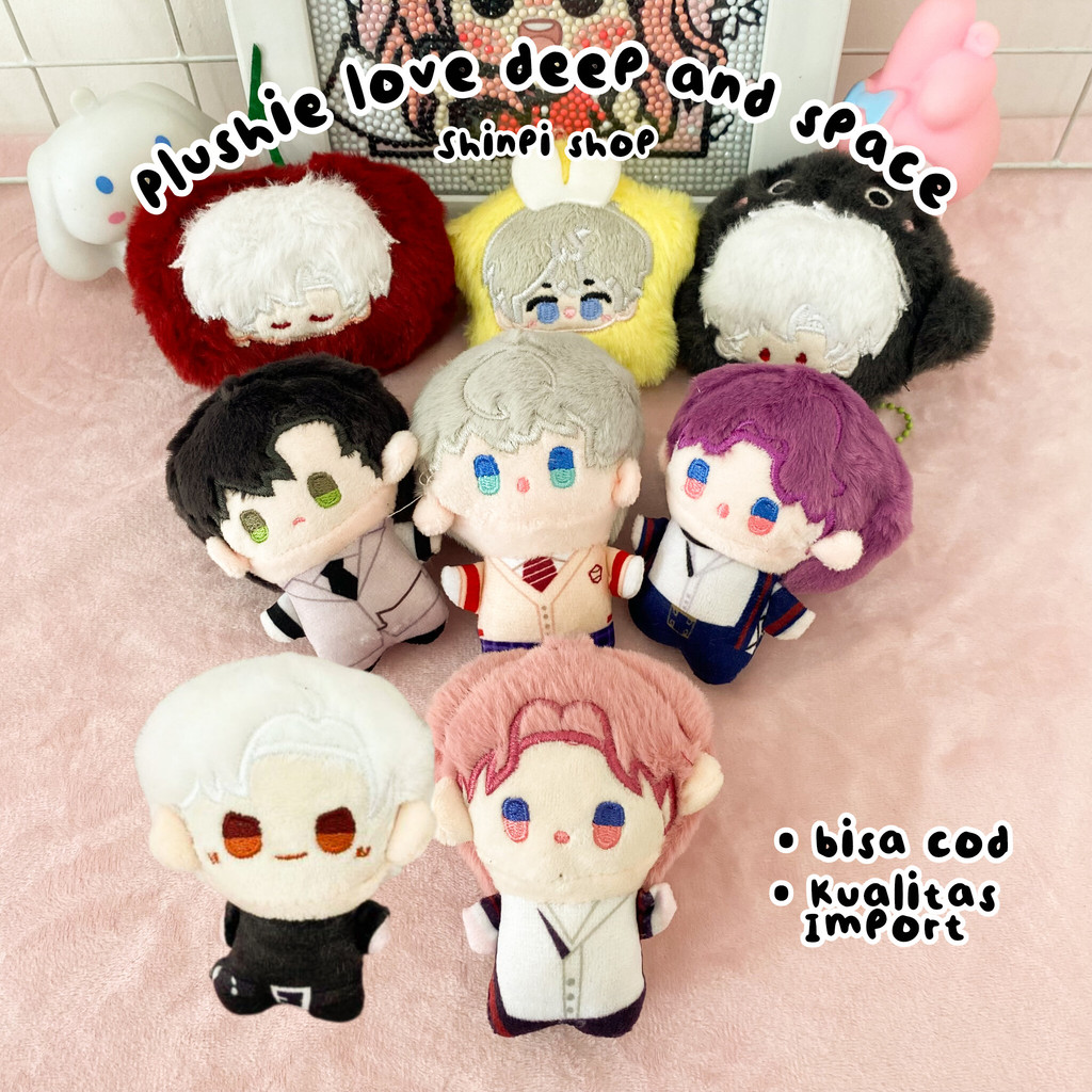 GANTUNGAN Plushie Love ลึกและ Space Sylus Rafayel Zayne Xavier ตุ๊กตาพวงกุญแจตุ๊กตาน่ารักเด็กเกมตุ๊ก