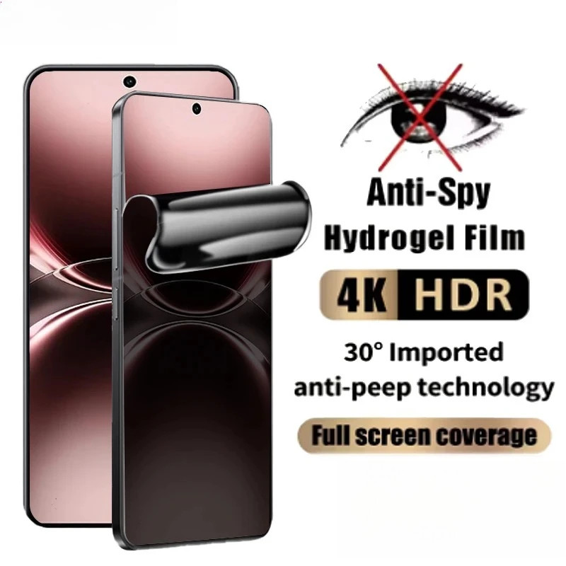 2 ชิ้น Clear และ Anti Spy Hydrogel ฟิล์มสําหรับ iQOO Z1 Z3 Z5 Z5x Z6 Z7 Z7i Z7s U1 U1x U3 U3 U3x U5 