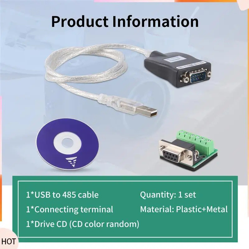 News USB 2.0 ถึง RS485 RS-485 RS422 RS-422 DB9 COM Serial Port อุปกรณ์อะแดปเตอร์แปลงสายเคเบิล, Proli