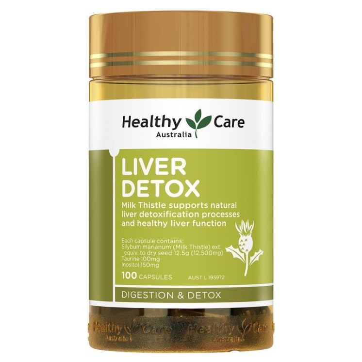 Healthy Care Liver Detox 100 Capsules ล้างพิษตับ ดีท็อกซ์สารพิษ ส่งเสริมการทำงานของตับ ราคา ถูกที่สุด โปรบีเคเค