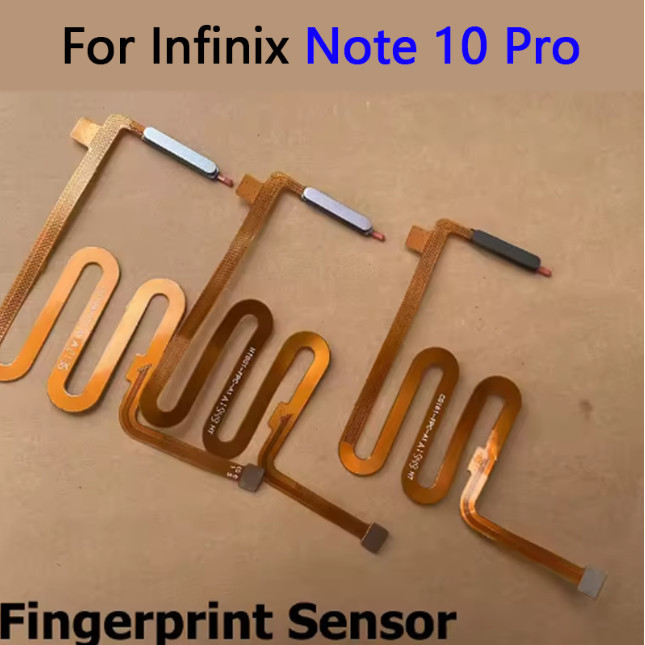 สําหรับ Infinix Note 10 Pro เซ็นเซอร์ลายนิ้วมือ Home Return Key เมนูปุ่ม Flex Ribbon Cable