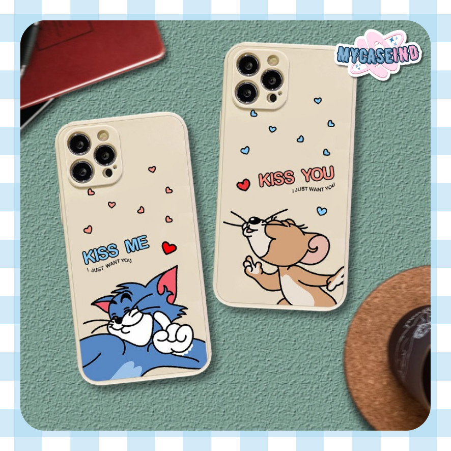 PRINTING LENS PROTECTOR Cat and Mouse case samsung a06 a15 m14 a24 a14 a03 5g a04 4g a05 a05s a04e a