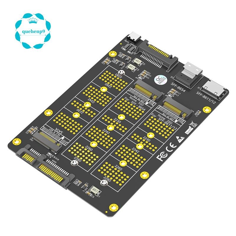 [quehenp9]3 in1 Combo M.2 SSD toSATA Adapter 3 in1 M.2 SSD NVME NGFF toSATA Adapter SSD toSFF-8611/8