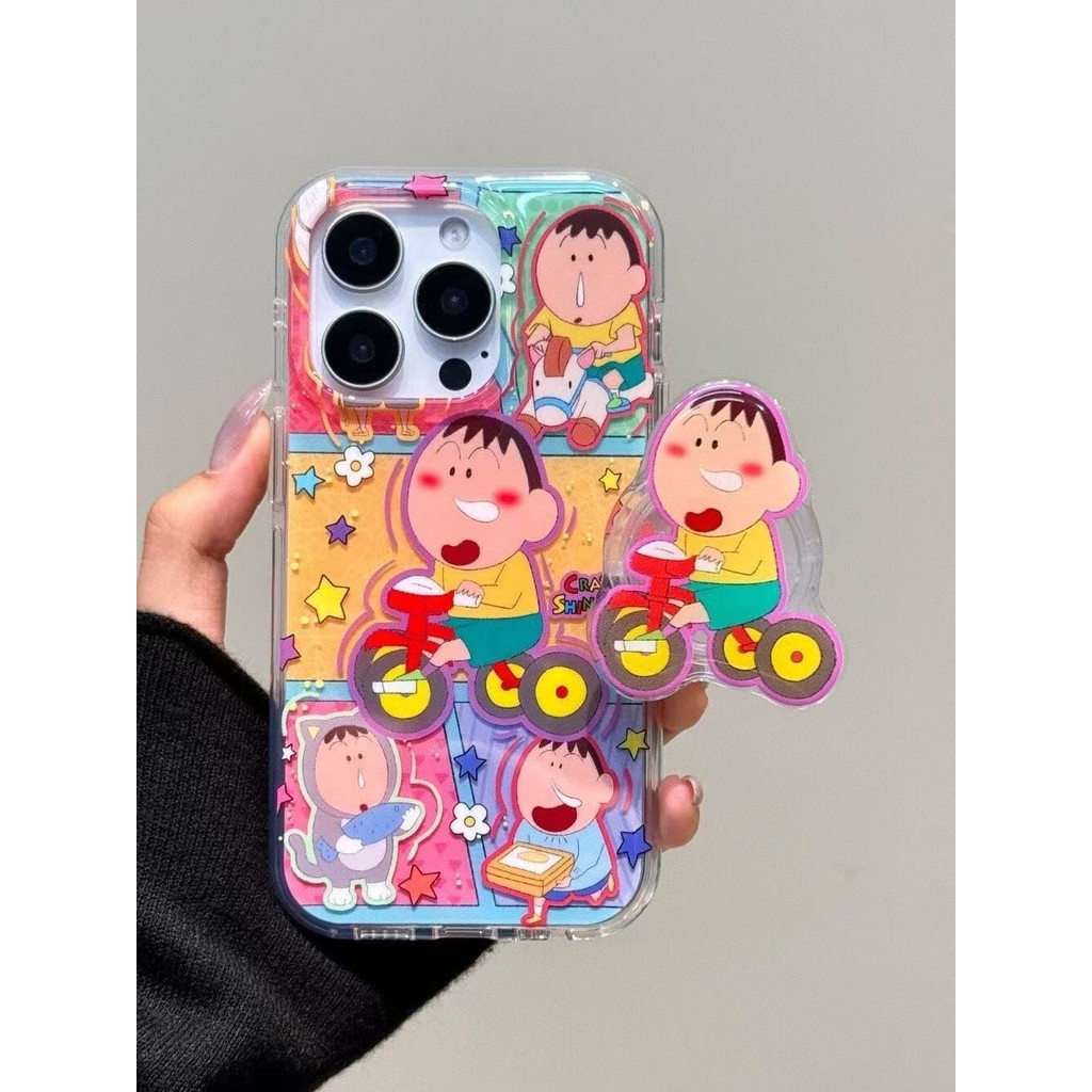 เคสโทรศัพท์เครยอนชินจังสําหรับiPhone11/12/13/14/15/16 12Promax 11Promax 12Pro 14plus 15Promax VE8T