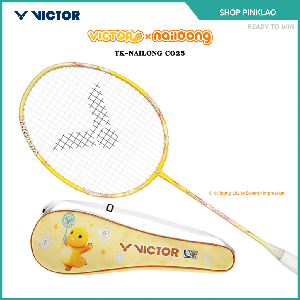 VICTOR COLLECTION NAILONG ไม้แบดมินตัน รุ่น TK-NAILONG แถม เอ็น VS-100 + ซองหนัง (โปรดอ่านรายละเอียด