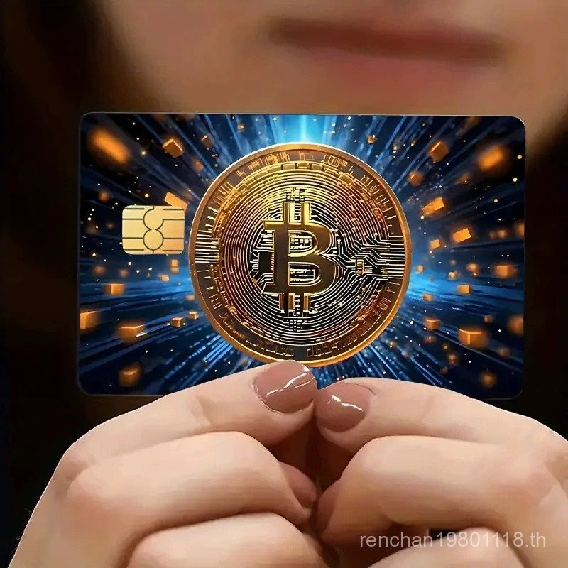 2025 เหรียญสไตล์ใหม่ทอง Bitcoin Series ตกแต่งบัตรเครดิตสติกเกอร์ป้องกันผิวกระดาษสติกเกอร์การ์ด Creative - รูปที่ 6