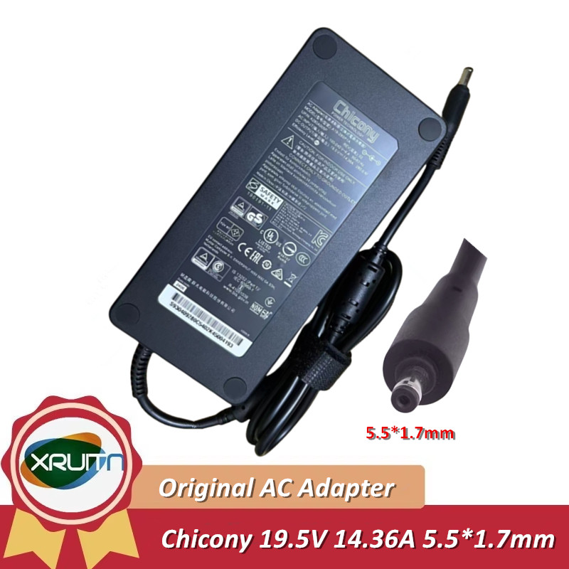 Chicony 280W 19.5V 14.36A แล็ปท็อปชาร์จอะแดปเตอร์ AC สําหรับ ACER 280w แล็ปท็อป A19280P1A A280A005P 