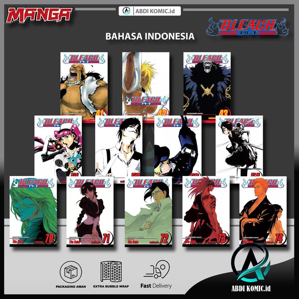 Bleach Manga Comic Vol. 41 - 74 (อังกฤษ)