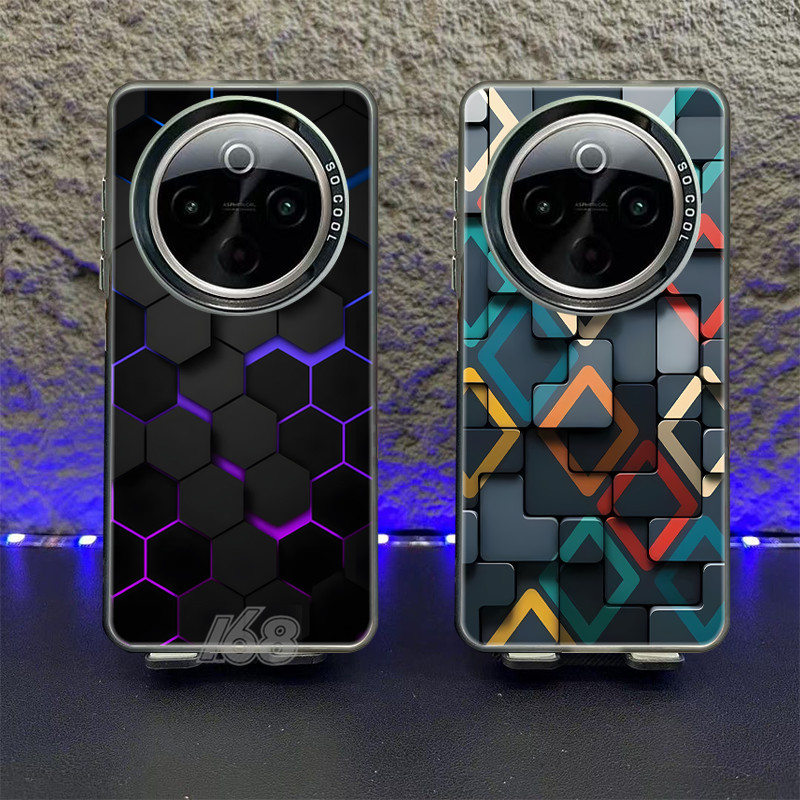 เคส IQOO Z10 5G เคส Tetris สามมิติเทคโนโลยีกันกระแทกเคสโทรศัพท์ด้านแข็งสําหรับเด็กผู้ชายนักเรียน