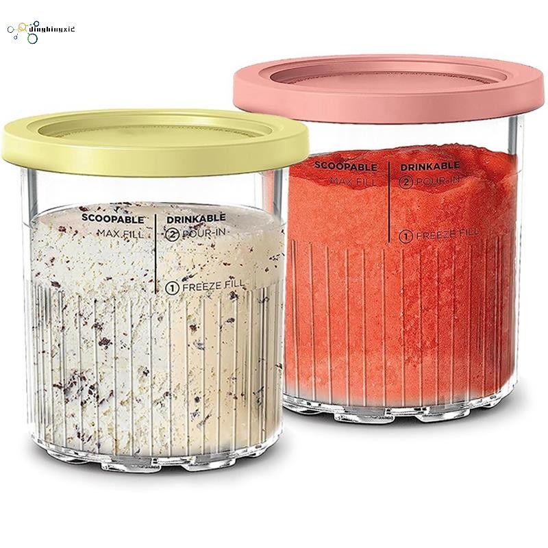 สําหรับ Creami Deluxe 11-In-1 XL Family Size NC500/NC501 Pints 24 Oz - เครื่องล้างจานปลอดภัย -ฟรี ป้