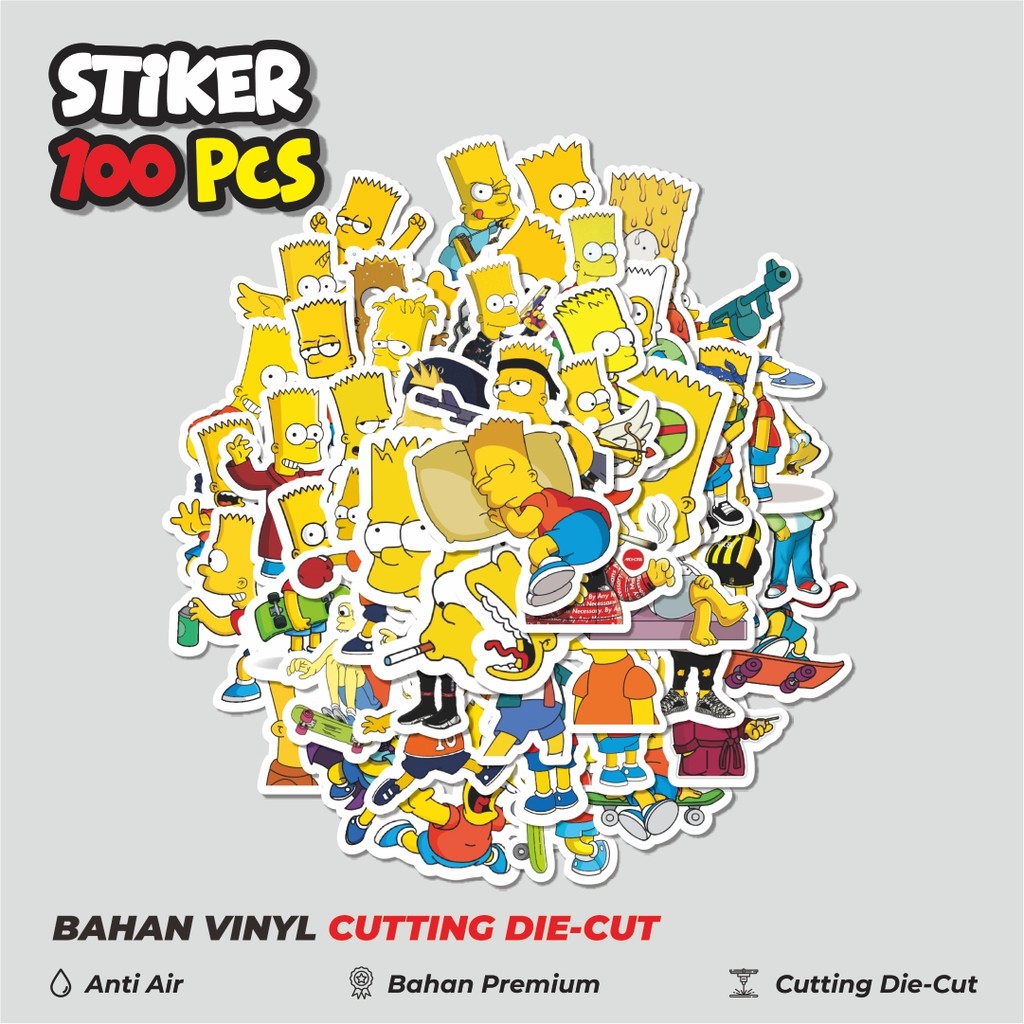 HP 50 ชิ้น The Simpson Series Homer สติ๊กเกอร์ 2 ของตกแต่งน่ารักที่สร้างสรรค์สําหรับโน้ตบุ๊ก สเก็ตบอ