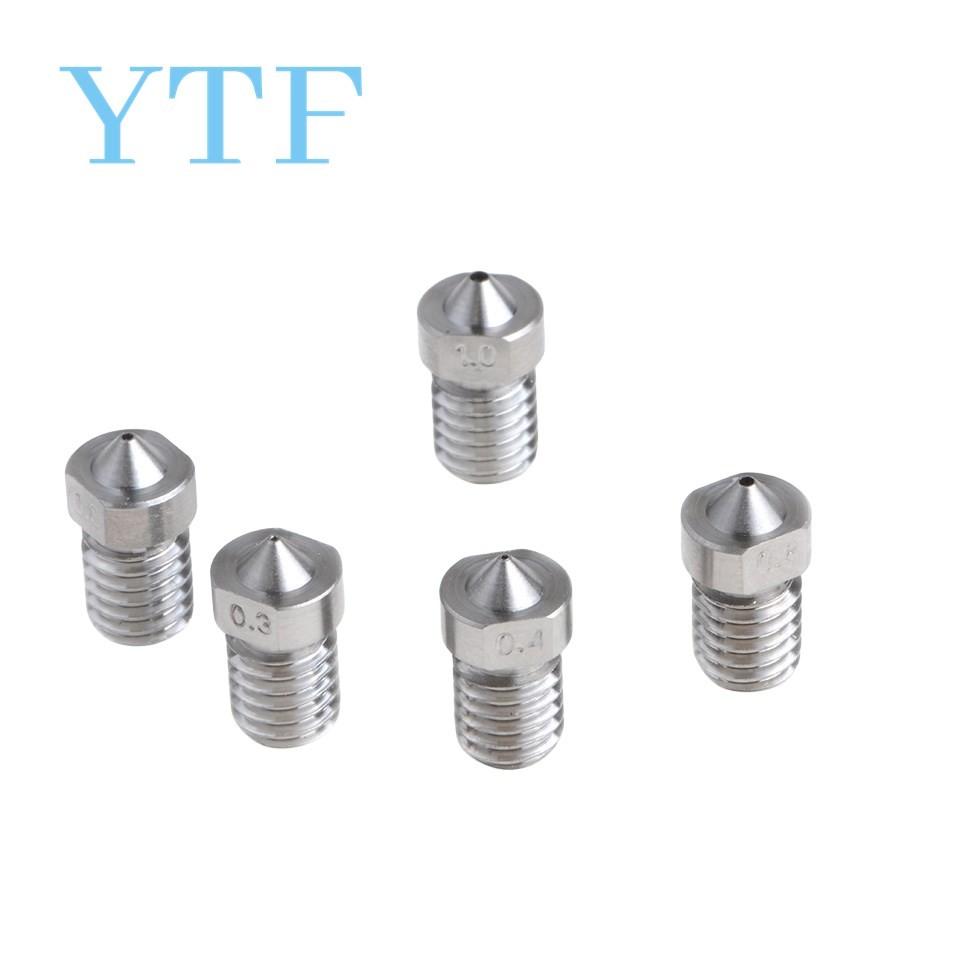 E3D V6 & V5 Titanium Alloy TC4 Nozzle J-Head Extruder 0.3/0.4/0.6/0.8/1.0/1.2/1.5mm For 1.75mm Suppl