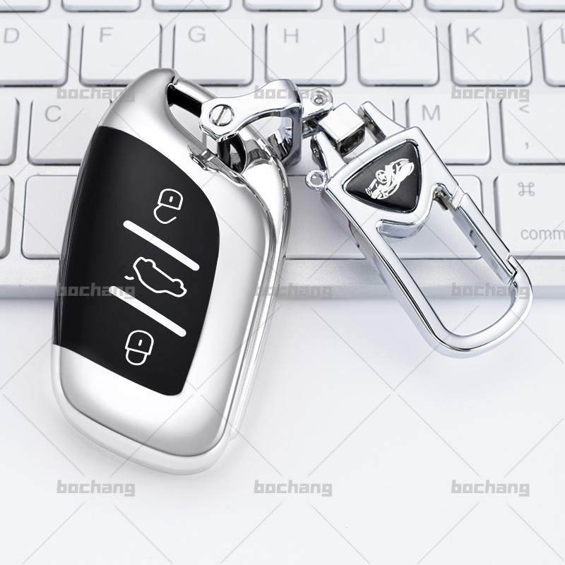 เคสกุญแจสําหรับ MG เคสกุญแจ MG4/MG VS/MG HS/MG ZS/MG 5/MG EXTENDER DC/MG4 EV/แฟชั่นพวงกุญแจคริสตัล M