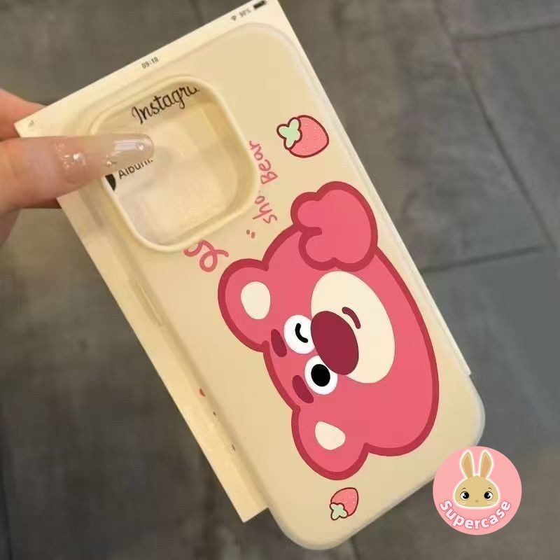 น่ารักมากมาย-o-Hugginหมีเคสโทรศัพท์สําหรับiPhone 16 Pro Max 15 14 Plus 15 14 13 12 Pro Max 11 Pro Ma