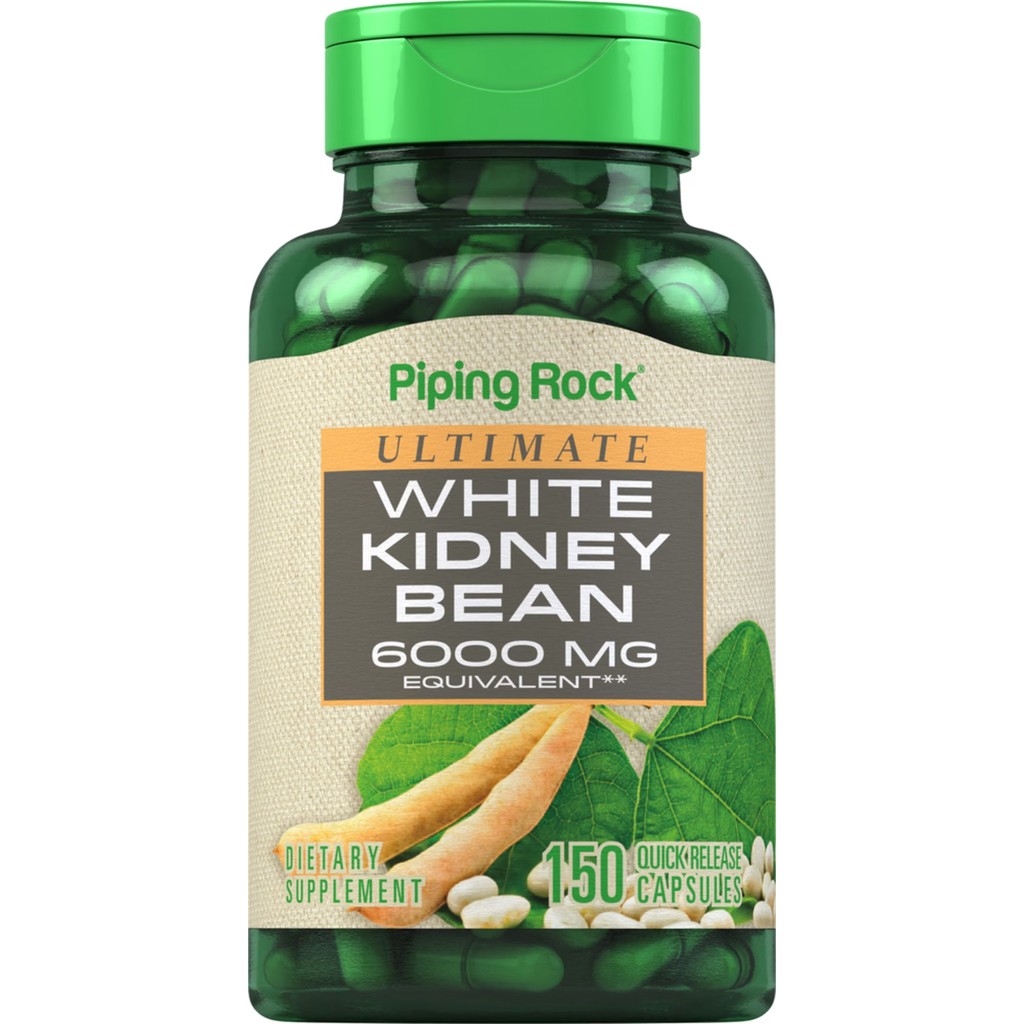 White Kidney Bean 6,000 mg. (150แคปซูล) ถั่วขาว อิ่มนานขึ้น