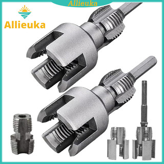 Allieuka Alat Pembuka Drat Pipa Pvc /Alat Pembuat Cetakan Ulir Pipa Pvc /Pembuat Ulir Pipa Cutenery Pembuat Rethreading Internal 1/2" 3/4"