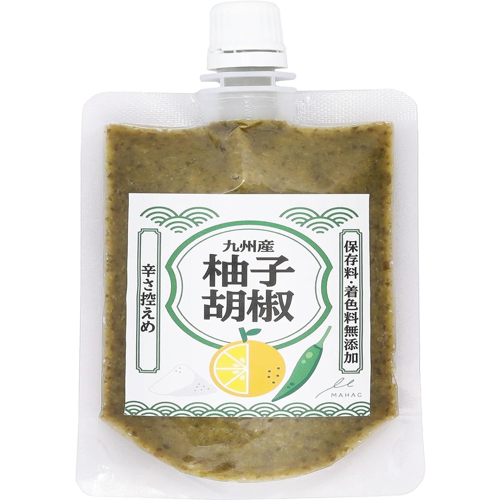 【Direct From Japan】MAHAC Yuzu Kosho (พริกยูซุ) - ซองแช่แข็งได้ - ปลูกในคิวชู มีกลิ่นหอมของยูซุ - รสอ